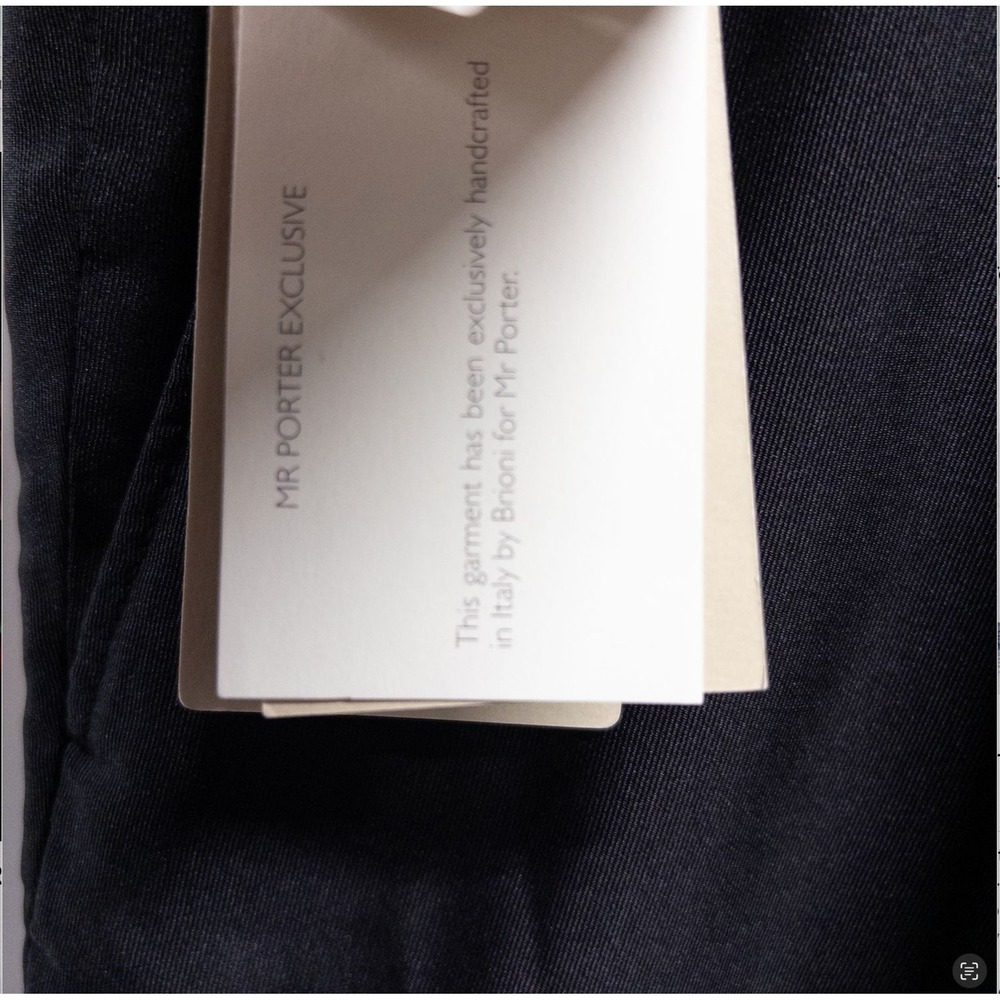 Brioni‎ Silk Dress Pants 56 EU 40 US NWT Mr Porter Exclusive Bormio Trousers - Picture 10 of 16